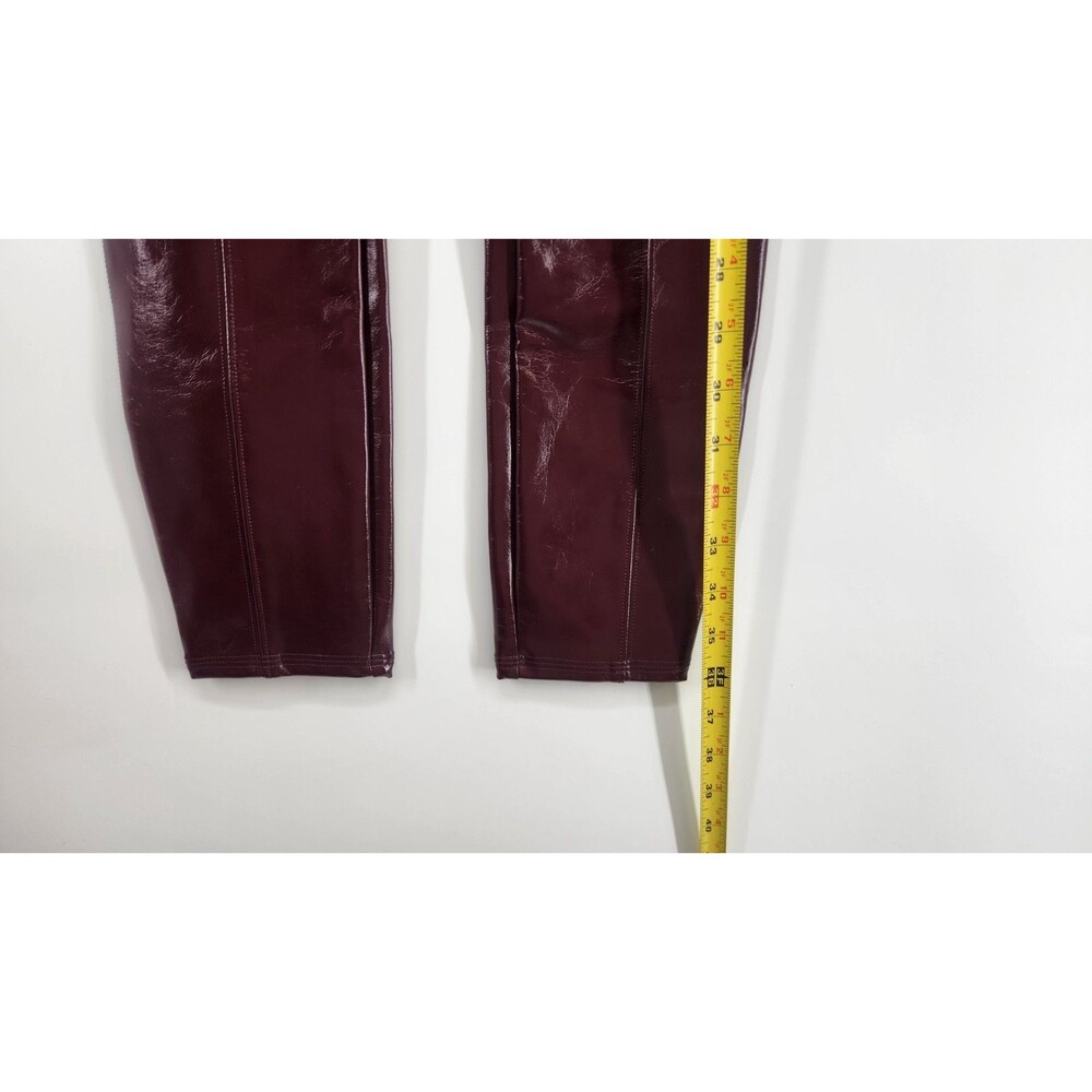 Spanx XS Ruby Red Faux Patent‎ Leather Leggings NWT - Picture 7 of 11